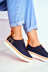 Women's Sneakers Big Star Navy Blue FF274A070