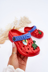 Children's Foam Lightweight Crocs Sandals Red Sweets