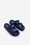 Lightweight Boys' Foam Sandals with Buckles Navy Adirnaca