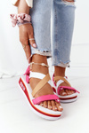 Foam Wedge Sandals Big Star HH274A083 Pink