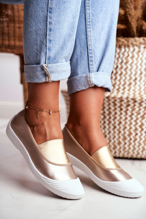 Sneakers On Slip On Sneakers Gold Justy