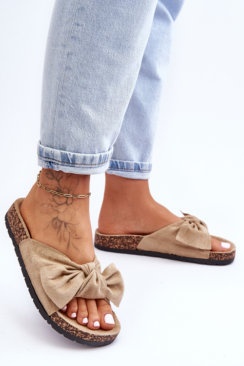 Slippers On The Cork Sole Light beige Wendy