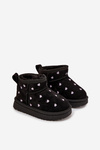 Children's Snow Boots With Hearts Black Gracina