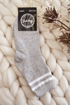 Women's Cotton Sports Socks With Stripes Grey