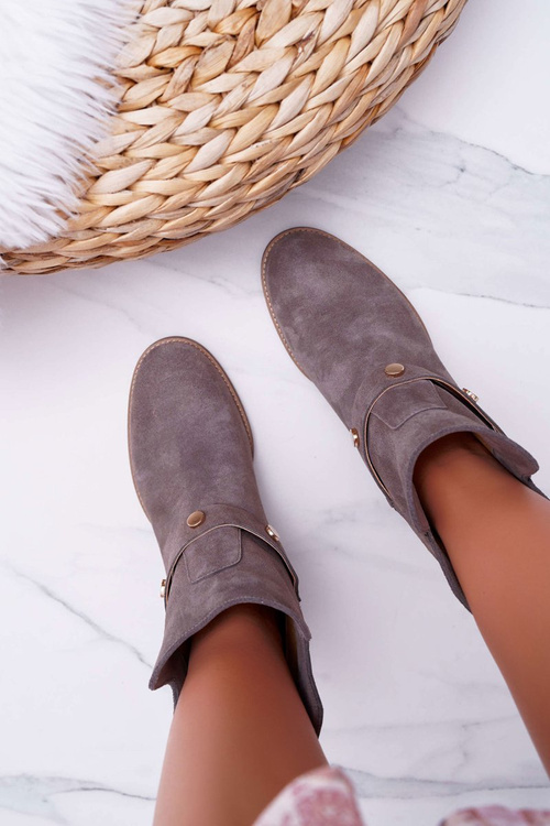 Women's Boots Laura Messi 1890 Leather Suede Grey Darmah