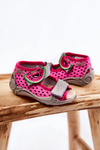 Sandals On Velcro Watermelon Befado 342P045 Pink