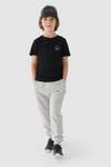 Smooth Cotton Boys T-shirt Regular 4FJWAW24TTSHM1859-20S Black