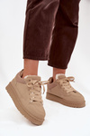 Women's Sneakers Lined with Fur Beige Cyrissa