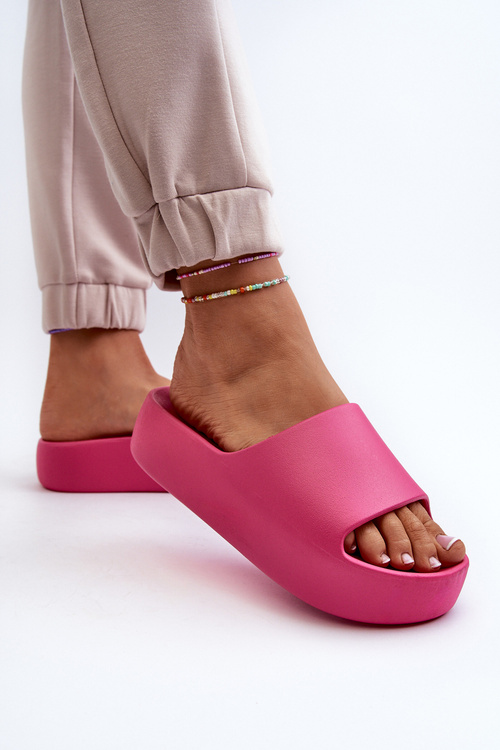 Women's Thick Sole Beige Slides Oreithano