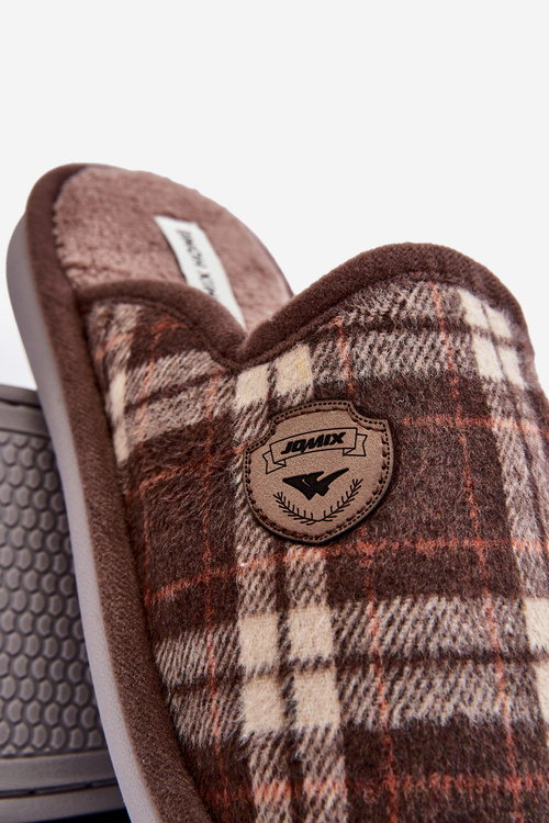 Men's Brown Slip-on Slippers Kallile