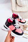 Children's Sport Shoes With Glitter Black-Pink Matylda