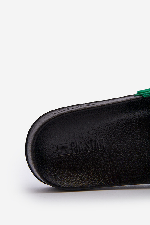 Light Men's Flip Flops Big Star NN174693 Green