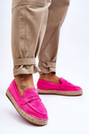Espadryle Damskie Zamsz Fuksja Keyla