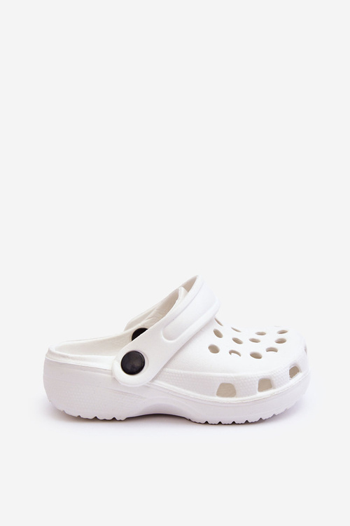 Baby Foam Crocs Slides White Percy