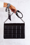 Quilted Letter Bag Black Nerissa