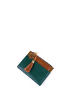 Small Leather Wallet Blue/Brown Calypso