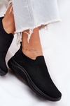 Buty Sportowe Damskie Materiałowe Wsuwane Czarne Astusa  