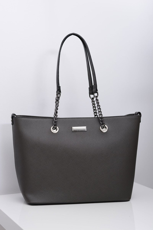 Women's Large Grey Classic Handbag