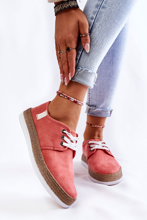 Women's Low Sneakers Memory Foam System Big Star KK276006 Coral