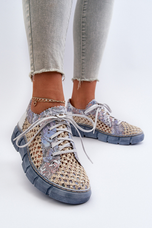 Women's Leather Shoes Maciejka 05850-06 Blue