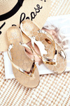 Rubber Flip-flops Lu Boo Gold