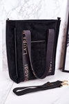 Large Shopper Bag With Detachable Strap LAURA BIAGGI Black