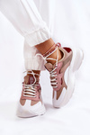 Buty Sportowe Damskie Beżowe Big Star KK274055