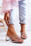 High Heel Sandals Silver Meghan