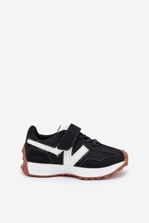 Children's Velcro Sneakers Black Tezzu