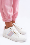 Leather Women's Sports Shoes White-Pink Rilee