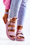 Sandals Buckle Purple Reese's 