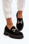 Women's Moccasins with Ornament Black Ellise
