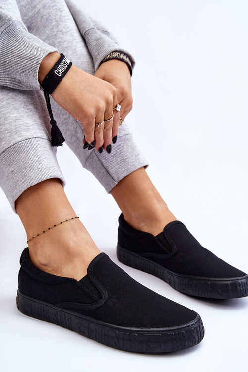 Women's Sneakers Slip-On Big Star LL274392 Black