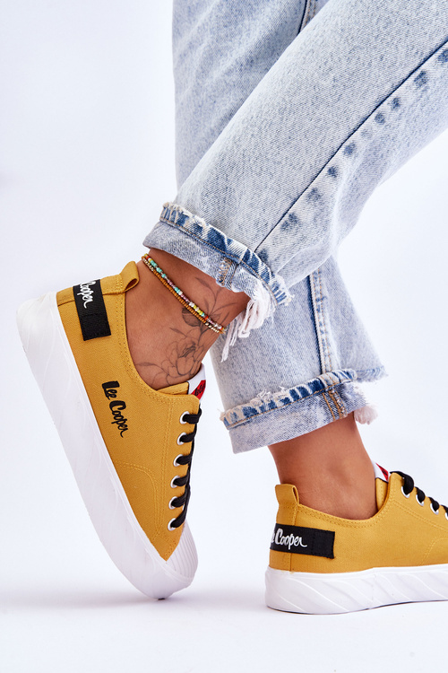 Trampki Damskie Żółte Lee Cooper LCW-23-44-1649L