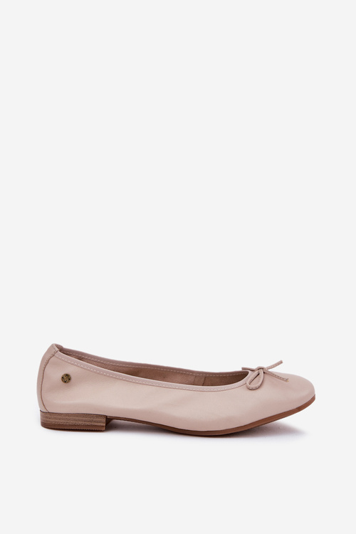Leather Ballet Flats Women Maciejka P6800-04 Beige