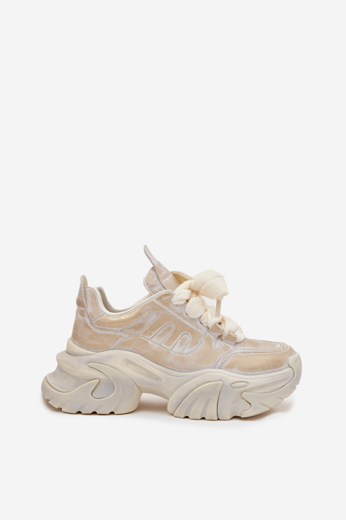 Leather Women's Sneakers GOE SS2N4009 Gold