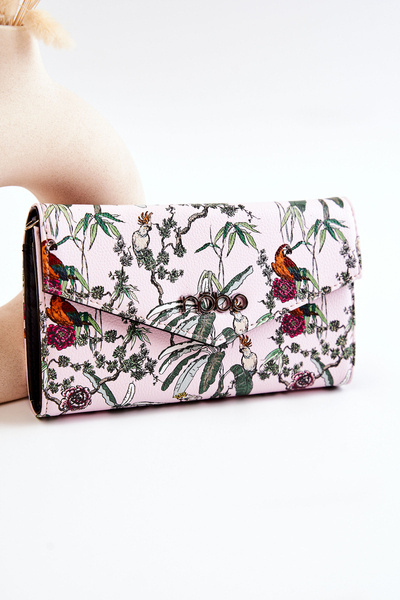 Large Leather Wallet NOBO M0240-CM04 Pink