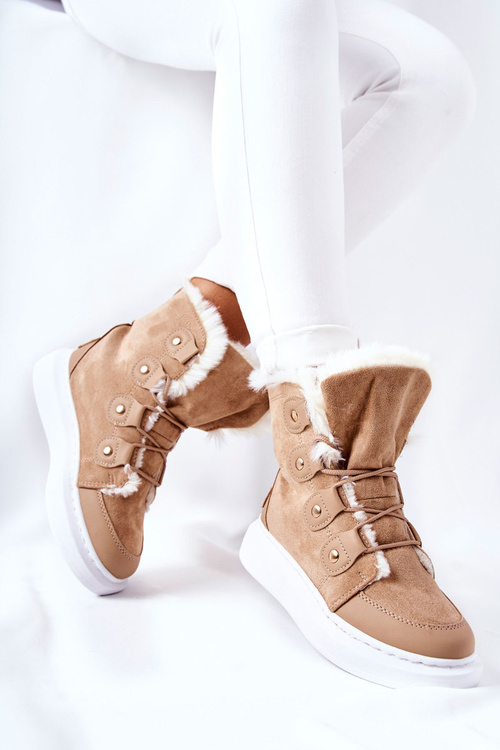 Fleece-lined Boots Beige Hoppy