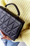 Women's Quilted Messenger Bag Monaco Black