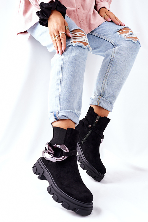 Women's Insulated Chelsea Boots Black Visione