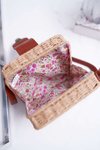 Braided Handbag String Chest Ellisa Camel