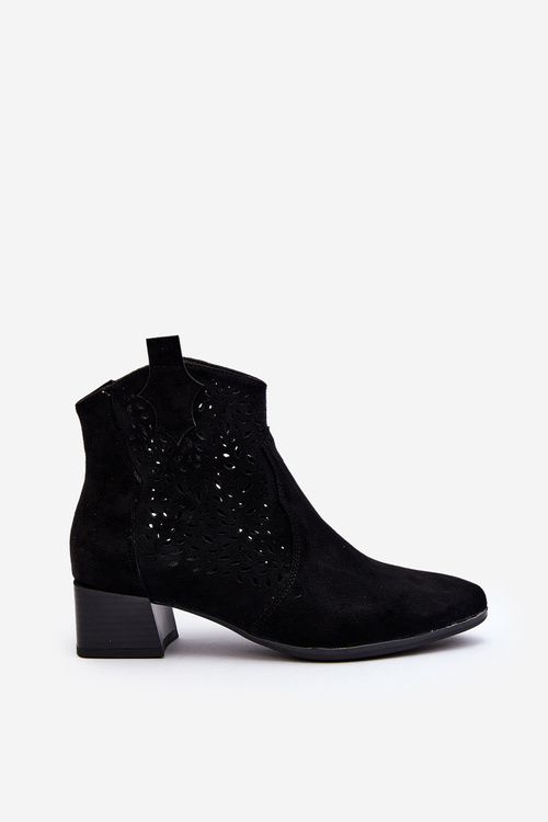 Women's Lacy Boots Black Madalina