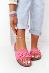 Suede Slippers On The Cork Sole Pink Makayla