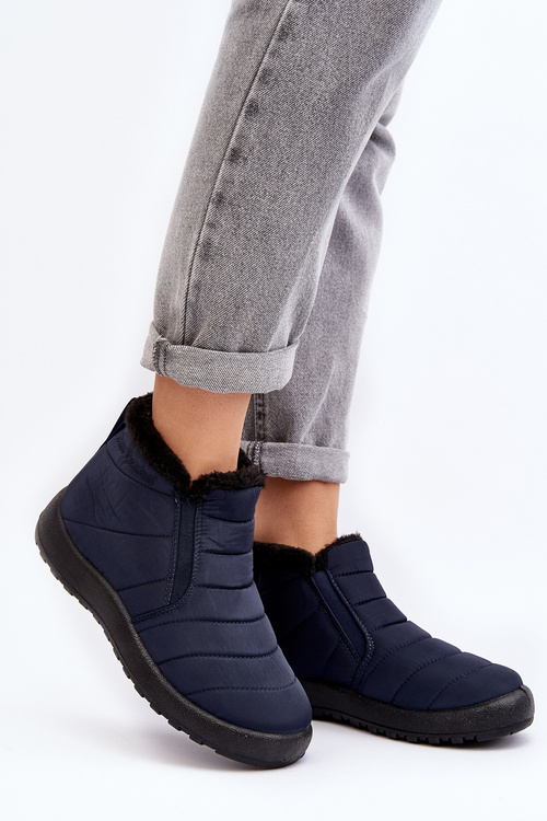 Lined Low Women's Snow Boots Navy Enmore