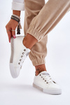 Women's Low Sneakers With Jets White-Silver Demira