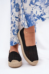 Espadryle Damskie Na Platformie Czarne Vinceza 17392