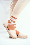 Women’s Espadrilles Laced Beige Bonjour