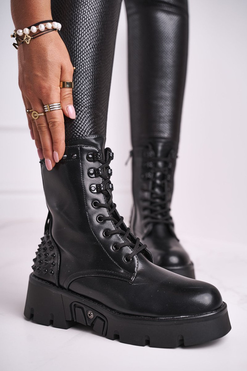 Women's Boots Grunge Black Angels Rock
