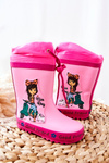 Children's Rubber Galoshes boots Pink Girl Heilee