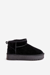 Women's Suede Snow Boots On Platform Black Nereviana